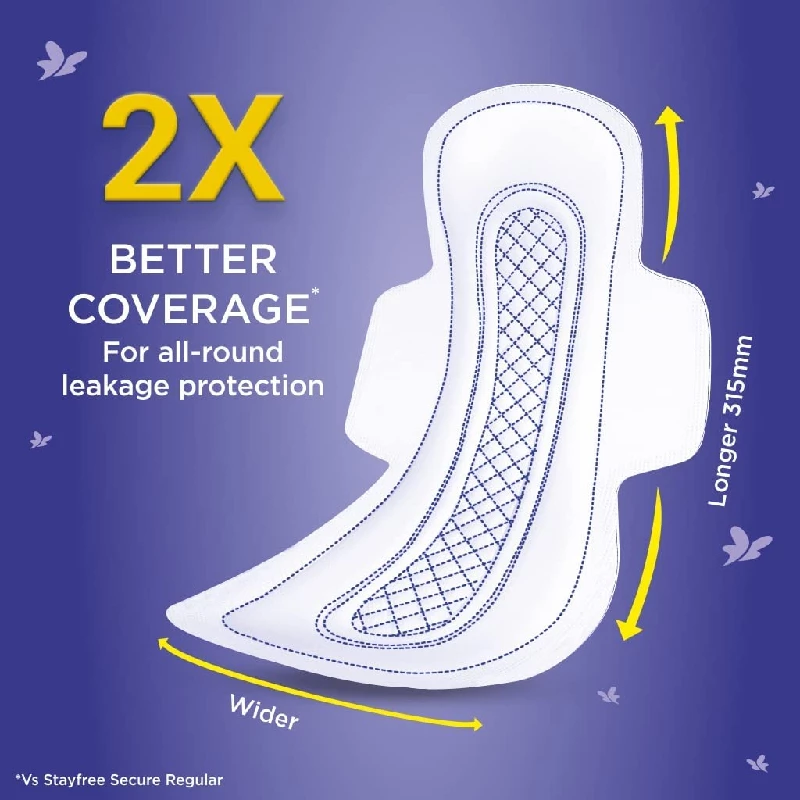 Stayfree Dry Max XXL Sanitary Pads, 126 Pads-7.webp